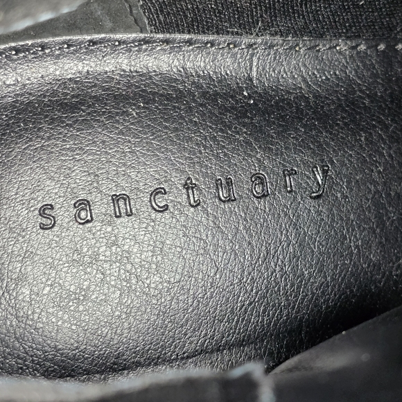 Sanctuary Primetime Leather High Heel Booties, Black, Size 8 - Picture 9 of 16